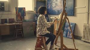 painter at an easel